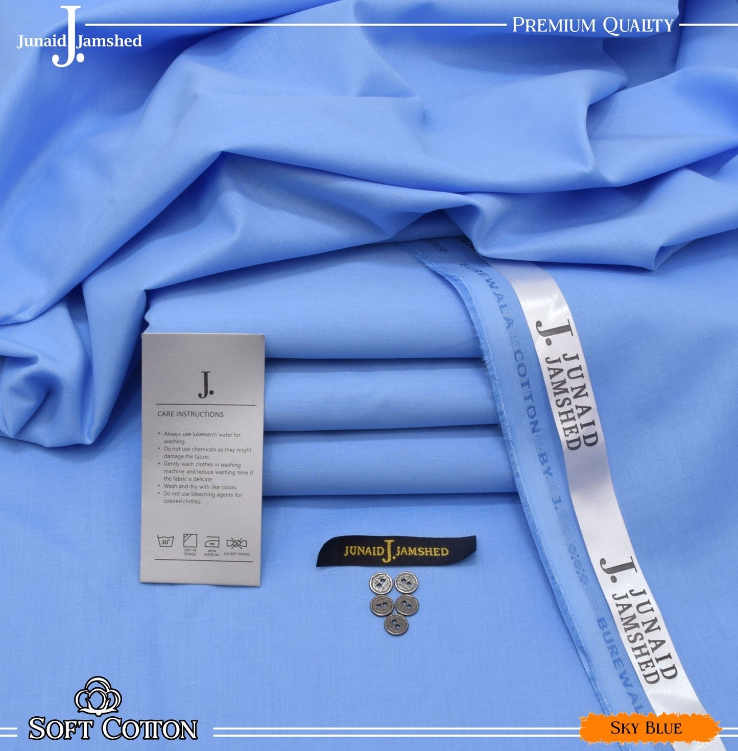 J. SOFT COTTON + SAPPHIRE MAN (Self Rod Cotton in semi stiff finish) BOX PACKING